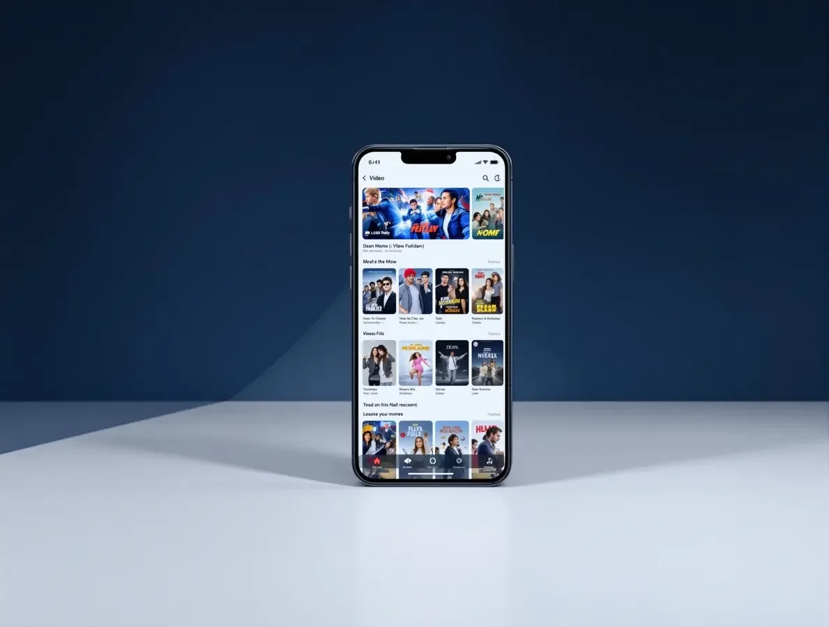 71黄果APP - 甜宠短剧免费观看 71黄果APP界面展示,浅粉奶油色调的手机应用预览